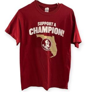 Mens FSU Support a Champion T-shirt Size‎ M